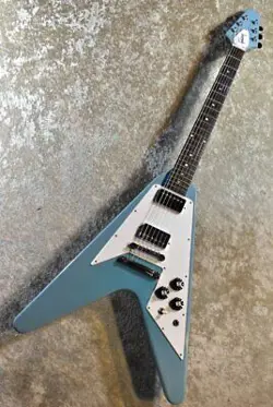 GIBSON CUSTOM SHOP JAPAN LTD 70S FLYING V DOT INLAY M.BLUE W/M.HEAD VOS S/N