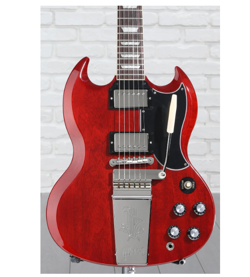 GIBSON SG STANDARD '61 MAESTRO VIBROLA, MODEL: SG61V00VENH1, VINTAGE CHERRY
