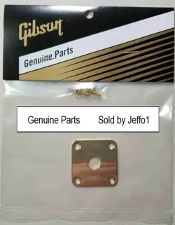 GIBSON GOD BRASS JACK PLATE COVER LES PAUL USA GENUINE NEW 