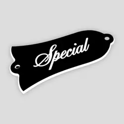 GUITAR PARTS FITS GIBSON LP 'SPECIAL' TRUSS ROD COVER PLATE , 2PLY BLACK