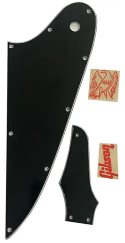 GUITAR PARTS PICKGUARD FOR GIBSON FIREBIRD & TRUSS ROD COVER RED 