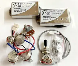 GENUINE EPIPHONE PROBUCKER HUMBUCKER PICKUP SET & HARNESS FOR EPI GIBSON GUITAR