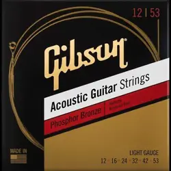 NEW GIBSON SAG-PB12 PHOSPHOR BRONZE ACOUSTIC GUITAR STRINGS FROM JAPAN