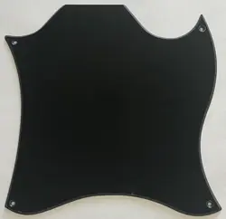 GUITAR PARTS GUITAR PICKGUARD FOR GIBSON SG BLANK FULL FACE STYLE 1 PLY BLACK