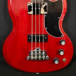 GIBSON SG STANDARD BASS GUITAR, HERITAGE CHERRY W/CASE