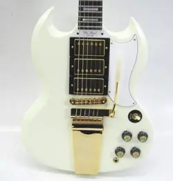 EPIPHONE / INSPIRED BY GIBSON CUSTOM 1963 LES PAUL SG CUSTOM WITH MAESTRO VIBROL