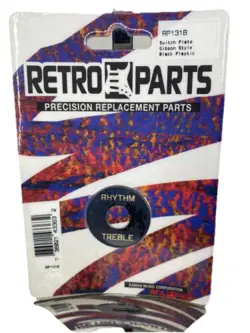 GUITAR RETRO PARTS SWITCH PLATE GIBSON STYLE BLACK PLASTIC
