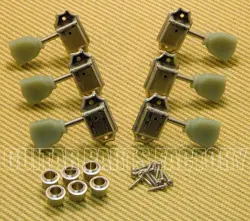 WJ-44-3N WILKINSON 3X3 NICKEL VINTAGE TUNERS FOR LES PAUL SG GIBSON EPIPHONE
