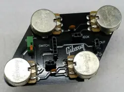 GIBSON LES PAUL STUDIO, POT CONTROL BOARD  CTS QUICK CONNECT 2 PIN TO PICKUPS