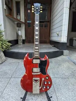 ELECTRIC GUITAR GIBSON SG STANDARD '61 SIDEWAYS VIBROLA VINTAGE CHERRY