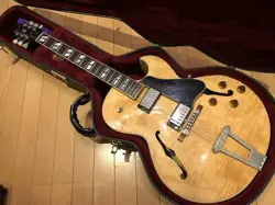 ELECTRIC GUITAR GIBSON ES-175AN 2003 MODEL SEMI HOLLOW NATURAL MADE IN USA