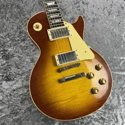GIBSON CUSTOM SHOP TIGER STRIPE MURPHY LAB 1959 LES PAUL STANDARD LIGHT CHERRY T