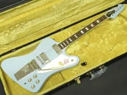 EPIPHONE INSPIRED BY GIBSON CUSTOM 1963 FIREBIRD V MAESTRO VIBROLA FROST #GG50Z