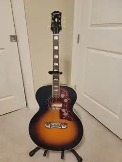 EPIPHONE J 200 ACOUSTIC/ELECTRIC GUITAR - INSPIRED BY GIBSON - SUNBURST