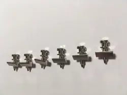 NICKEL SADDLES W SCREWS FOR GIBSON ABR-1 BRIDGE LES PAUL DELUXE SG ES-335