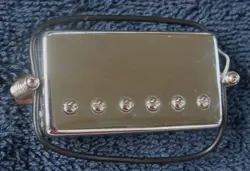VINTAGE 2002 GIBSON EPIPHONE BRIDGE POSITION HOT HUMBUCKER PICKUP, CHROME KOREA
