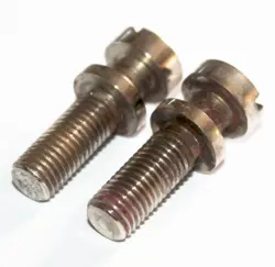 VINTAGE 1950'S GIBSON THIN EAR TAILPIECE SHORT STUDS NICKEL 1953 1954