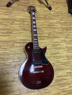 ORVILLE BY GIBSON CUSTOM LES PAUL STANDARD EBONY  ELECTRIC GUITAR WITH GIGBAG