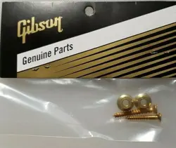 GIBSON® STRAP BUTTONS SET LES PAUL GOLD BRASS  -  USA GENUINE NEW 