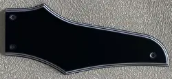 FOR GIBSON FIREBIRD TRUSS ROD COVER NON-REVERSE & GOLD FOIL DECAL 5 PLY BLACK