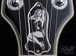 PIN-UP BRASS TRUSS ROD COVER. FITS MOST GIBSON, LES PAUL, SG   MORE