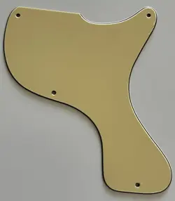 FOR FIT GIBSON LES PAUL JUNIOR 1958 STYLE GUITAR PICKGUARD 3 PLY VINTAGE YELLOW