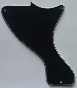 FOR FIT GIBSON LP JR. LES PAUL JUNIOR STYLE GUITAR PICKGUARD 4 PLY BLACK