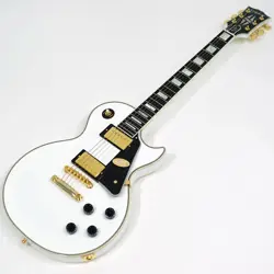EPIPHONE INSPIRED BY GIBSON CUSTOM LES PAUL CUSTOM ALPINE WHITE #GGALO