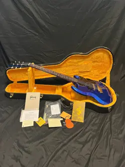 2022 GIBSON CUSTOM SHOP '63 SG JUNIOR MURPHY LAB ULTRA LIGHT AGED-BLUE SPARKLE