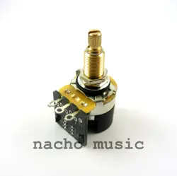 CTS 500K LONG SHAFT DPDT PUSH/PULL AUDIO TAPER POTENTIOMETER FOR GIBSON LES PAUL