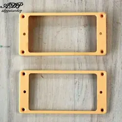 2 HUMBUCKER PICKUP MOUNTING RINGS SET GIBSON LP CURVED LES PAUL CREAM