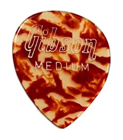 VINTAGE GUITAR PICKS-GIBSON- MEDIUM TORT CELLULOID -JOE MACEY COLLECTION