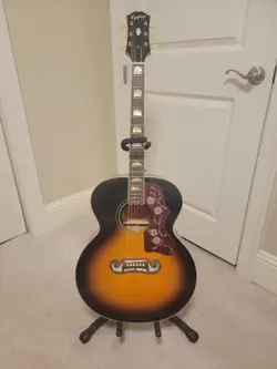 2022 EPIPHONE J200 ACOUSTIC/ELECTRIC GUITAR - INSPIRED BY GIBSON - SUNBURST