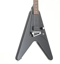 GIBSON MELODY MAKER FLYING V MODIFIED SATIN EBONY 2011 ELECTRIC GUITAR USED JPN