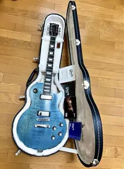 SUPER RARE COLOR GIBSON LES PAUL DELUXE GIBSON LES PAUL DELUXE SATIN OCEAN BLUE