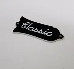 FOR GIBSON LES PAUL 'CLASSIC' TRUSS ROD COVER PLATE , 2PLY BLACK