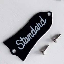 CUSTOM ENGRAVED TRUSS ROD COVER PLATE 2 PLY BLACK FOR GIBSON GUITAR PARTS