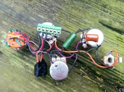 SOLDERLESS GIBSON RIPPER HARNESS WITH CHOKE BOURNS POTS CUSTOM KELLINGSOUND