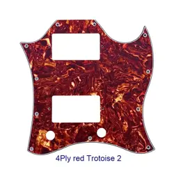 FOR US GIBSON SG  FULL FACE GUITAR PICKGUARD WITH PAF HUMBUCKER, RED TORTOSIE