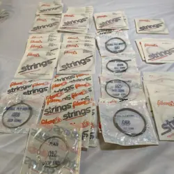 GIBSON ACOUSTIC / ELECTRIC GUITAR (SOME BANJO) STRINGS LOT OF 70