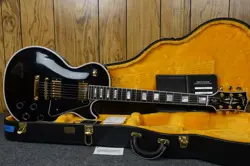 2023 GIBSON LES PAUL CUSTOM EBONY BLACK BEAUTY - RARE - UNDER 9 LBS!