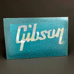 0.1 MM THICK WHITE MOTHER OF PEARL PEG HEAD LOGO GIBSON STYLE GUITARS