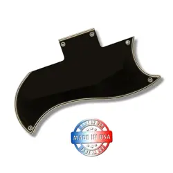 WIDE BEVEL 5 PLY BLACK/CREAM PICKGUARD FOR GIBSON SG '61 REISSUE STANDARD '61