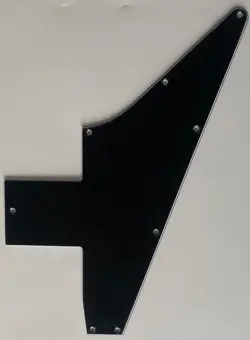 FOR FIT GIBSON 76 EXPLORER RE-ISSUE STYLE BLANK GUITAR PICKGUARD 3 PLY BLACK