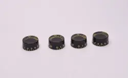 1973 VINTAGE GIBSON LES PAUL/SG/ES/L6S CONTROL SPEED KNOBS BLACK USA LP 1970S