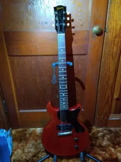 1958 GIBSON LES PAUL JUNIOR CHERRY DOUBLE CUTAWAY  100% ALL ORIGINAL RARE FIND!!