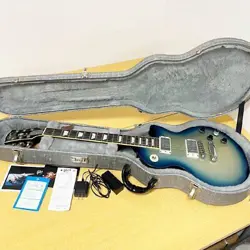 ELECTRIC GUITAR GIBSON ROBOT LIMITED ED LPRGBSCHP 2007 BLUE SILVER BURST RG2156