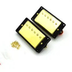 2PCS ELECTRIC GUITAR HUMBUCKERS PICKUPS GOLD BRIDGE NECK SET FOR GIBSON LES PAUL