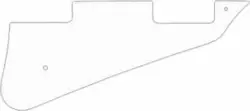 WD CUSTOM PICKGUARD FOR GIBSON LES PAUL STANDARD OR LES PAUL CUSTOM #02 WHITE