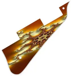 PICKGUARD PICK GUARD GRAPHICAL SCRATCHPLATE GIBSON LES PAUL GUITAR FRACTAL 2